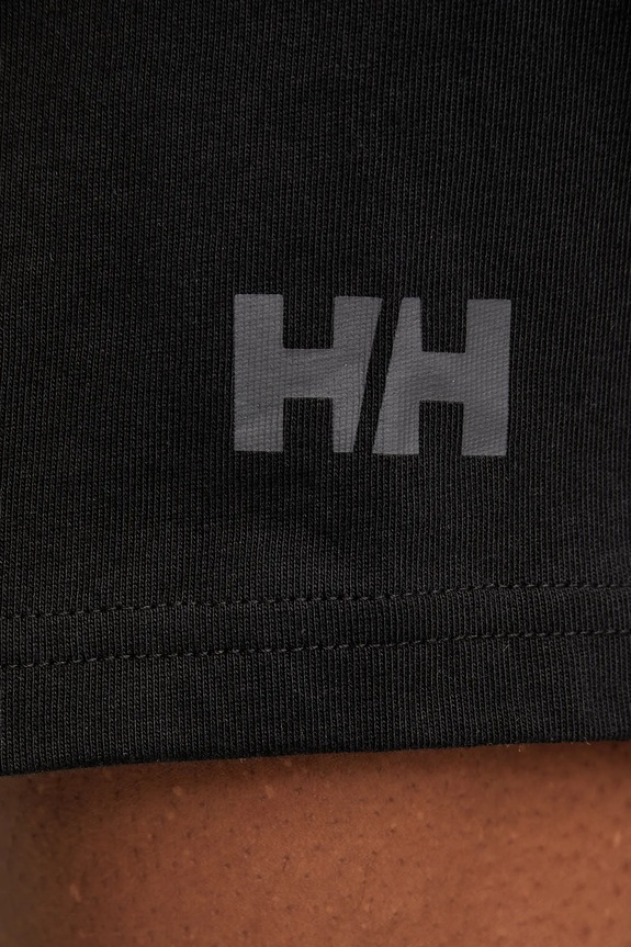 Bavlnené tričko Helly Hansen SHORELINE čierna 54601