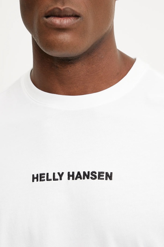 Βαμβακερό μπλουζάκι Helly Hansen CORE 54598 λευκό