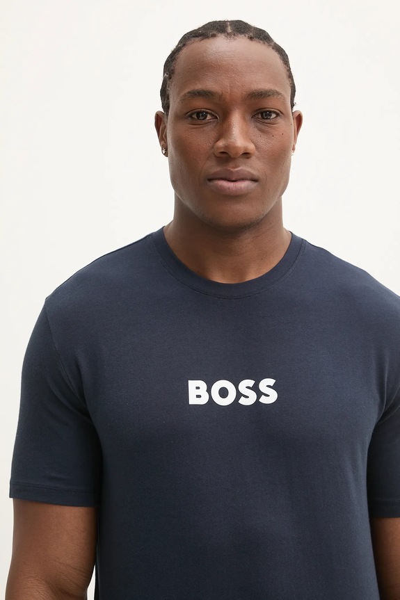 Tričko BOSS 50540593 námořnická modř SS25