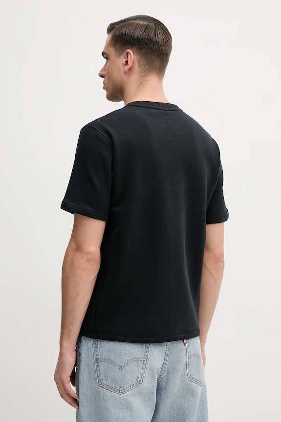 BOSS t-shirt bawełniany lounge 50540519 czarny SS25