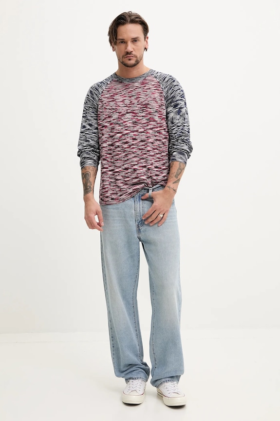 Μακρυμάνικο Desigual BRUNSWICK 25SMTF03 σκούρο μπλε SS25