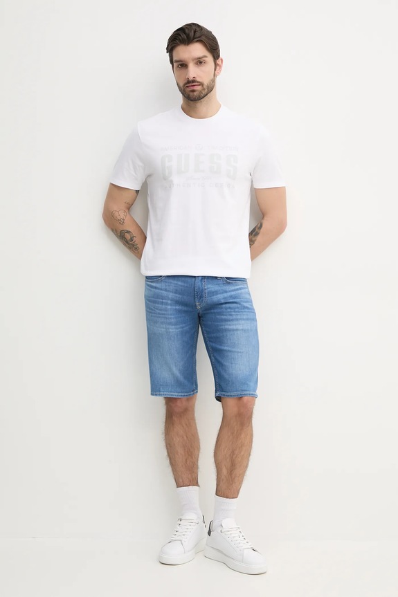 Bavlnené tričko Guess M5GI27.KBW41 biela SS25