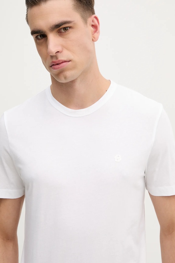 BOSS t-shirt bawełniany biały 50539831