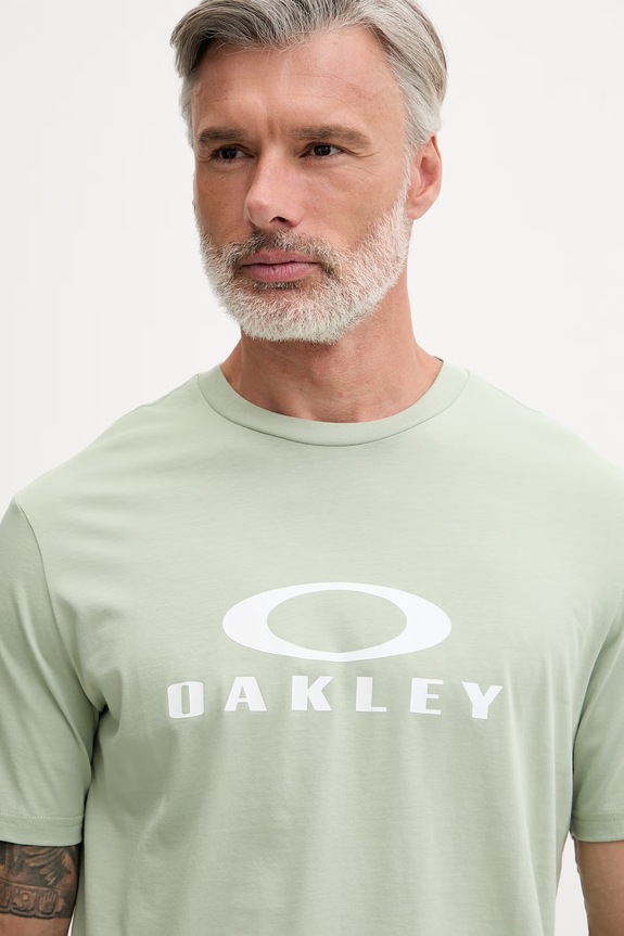 Oakley tricou bărbătesc din bumbac BARK 2.0 verde FOA402167