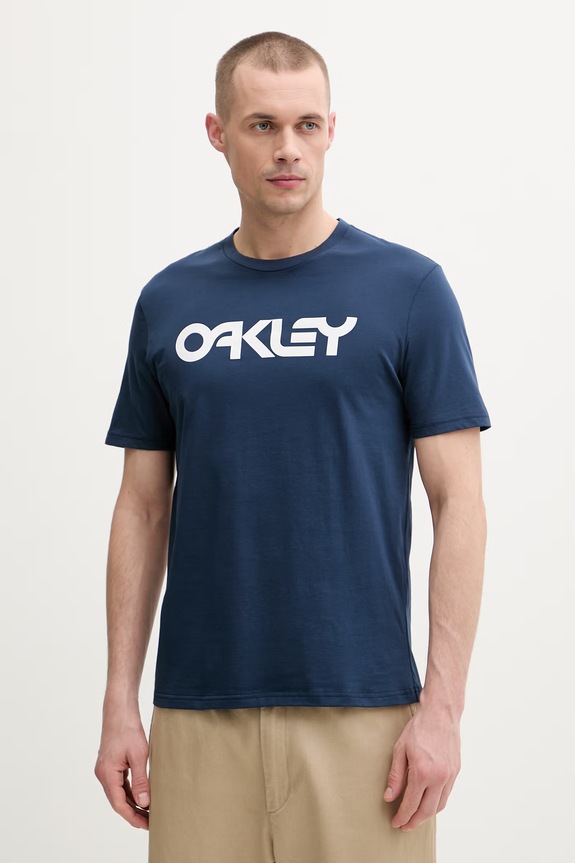 Oakley t-shirt ανδρικό βαμβακερό MARK II σκούρο μπλε FOA404011