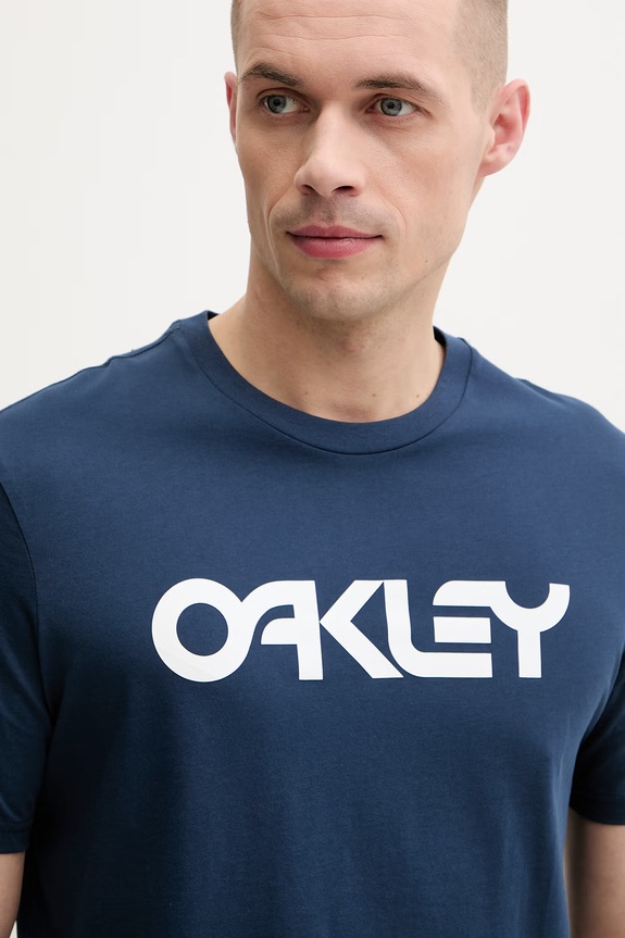 Oakley t-shirt ανδρικό βαμβακερό MARK II σκούρο μπλε FOA404011