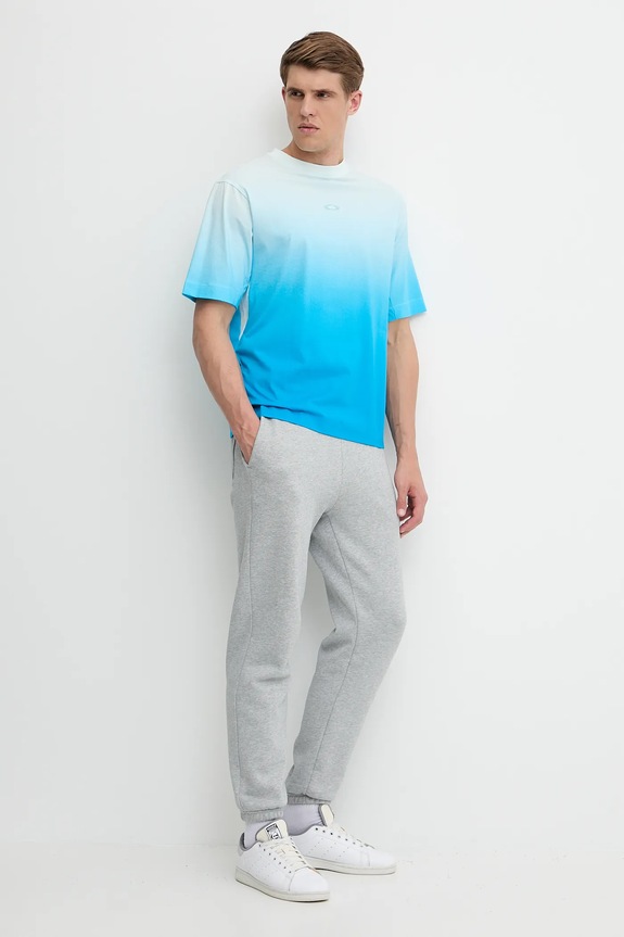 Pamučna majica Oakley FOA406849 plava SS25