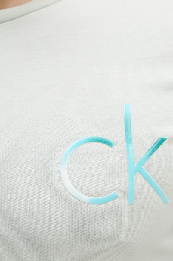 Calvin Klein t-shirt bawełniany K10K114146 zielony