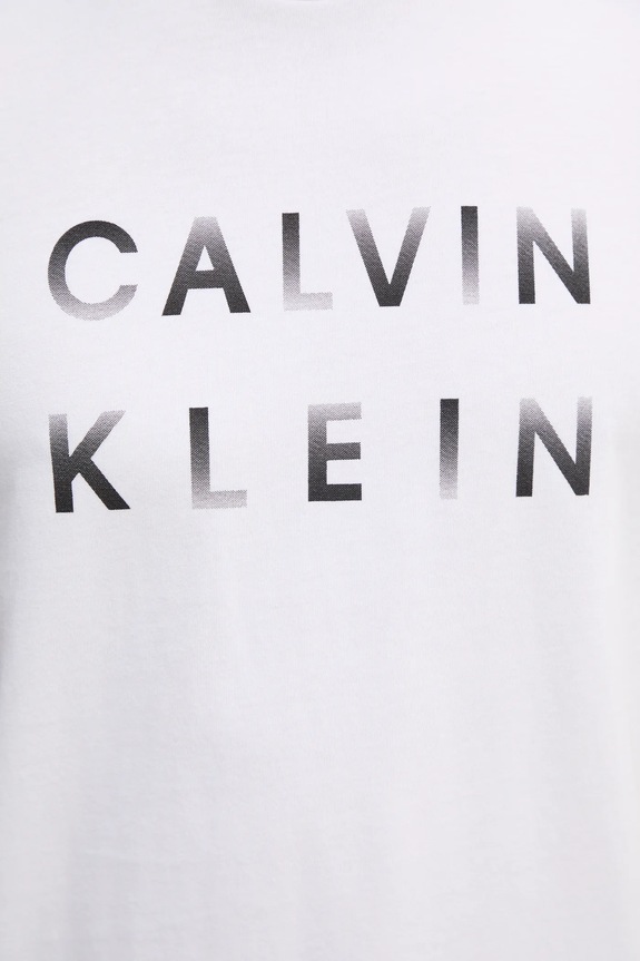 Bavlnené tričko Calvin Klein K10K114156 biela