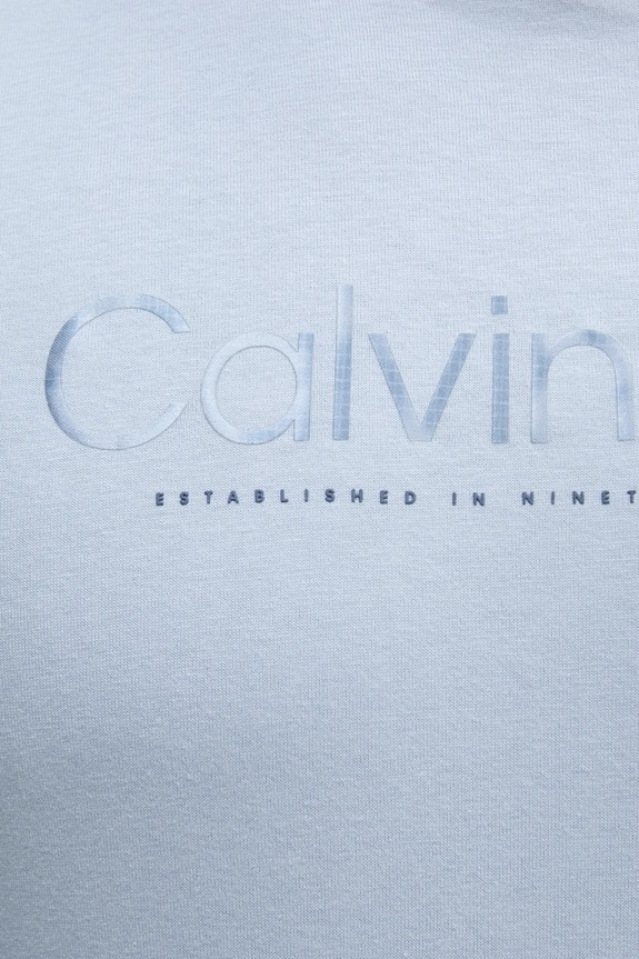 Βαμβακερό μπλουζάκι Calvin Klein μπλε K10K114162