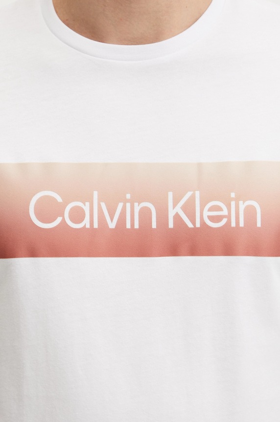 Pamučna majica Calvin Klein K10K114163 bijela