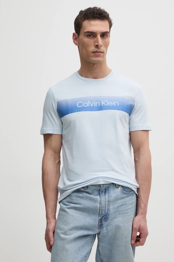 Calvin Klein t-shirt in cotone blu K10K114163