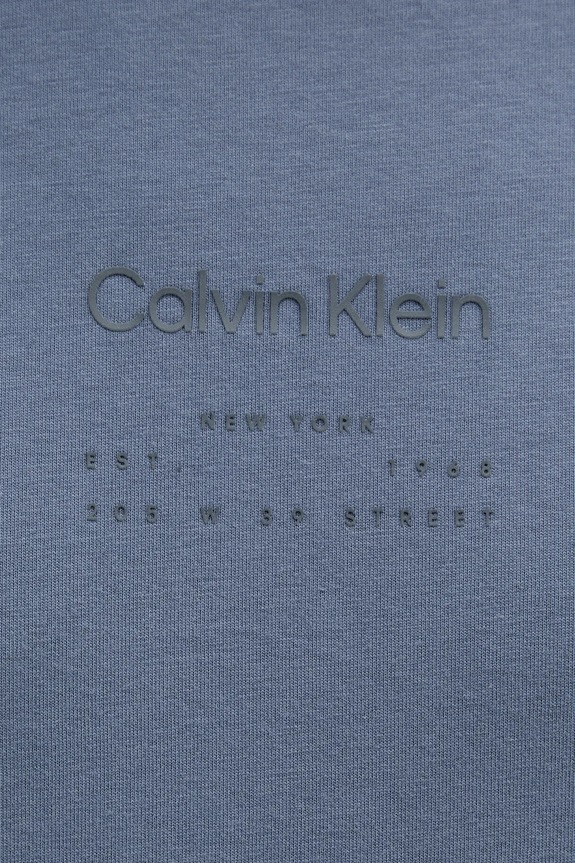 Bavlnené tričko Calvin Klein modrá K10K114172