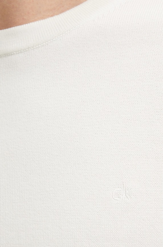 Calvin Klein pamut pulóver K10K114485 bézs