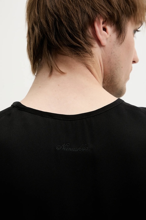 Nanushka tricou KOBEE NM25SSTP11199 negru