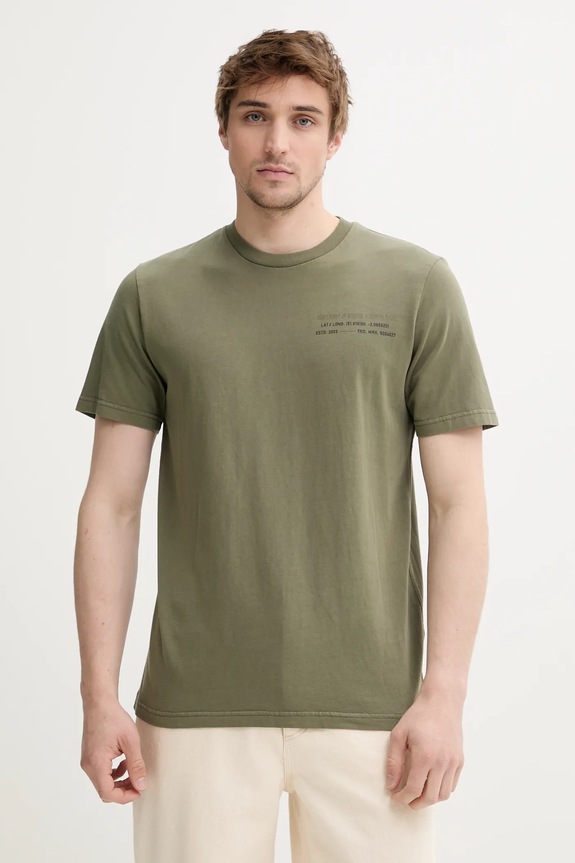 Oblečenie Bavlnené tričko Superdry M1012116A.2LX zelená