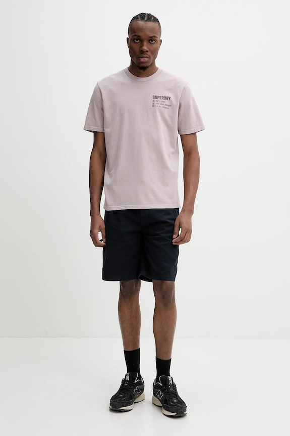 Superdry pamut póló M1012116A.HJH szürke SS25