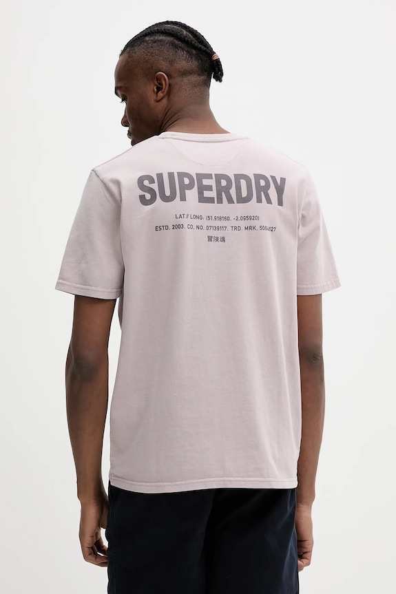 Ruházat Superdry pamut póló M1012116A.HJH szürke