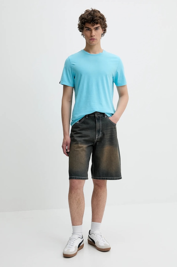 Superdry t-shirt in cotone M1012140A.F7Q blu SS25