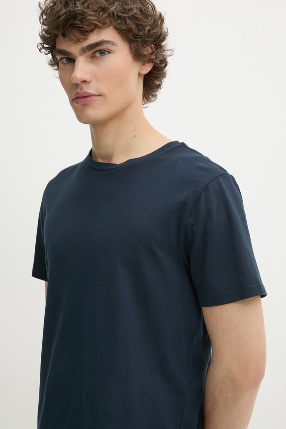 Βαμβακερό μπλουζάκι Superdry σκούρο μπλε M1012226A.98T