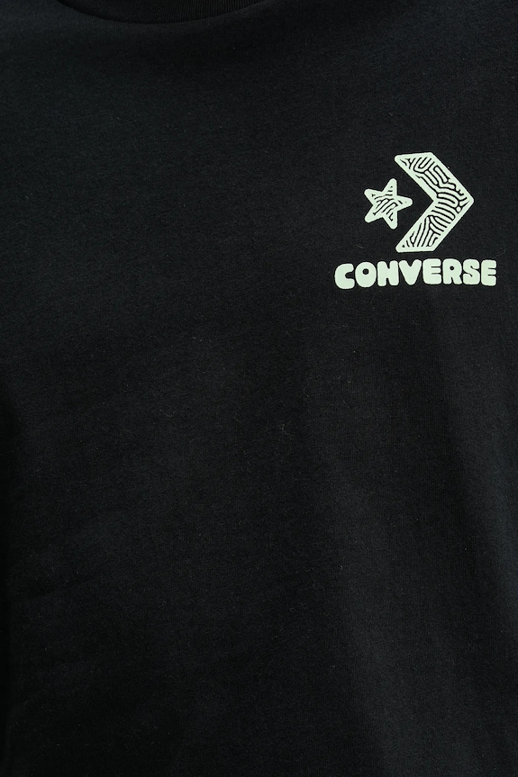 Βαμβακερό μπλουζάκι Converse 10027346.A01