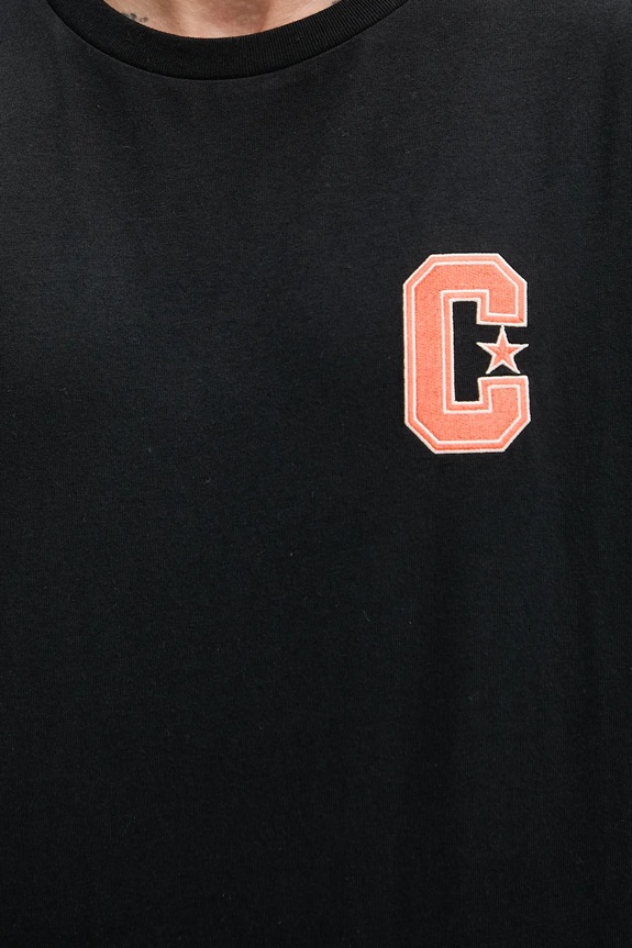 Pamučna majica Converse 10027362.A01 crna