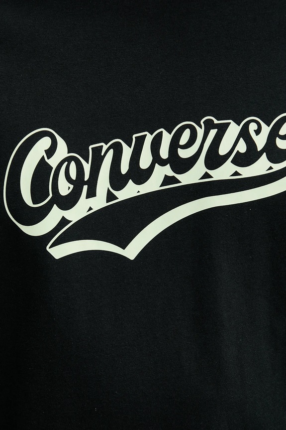 Converse t-shirt in cotone 10027994.A01 nero
