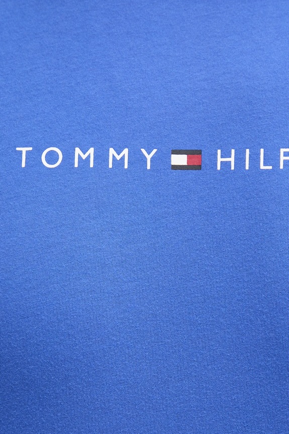 Bavlněné tričko Tommy Hilfiger fialová UM0UM03525