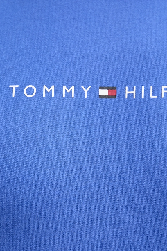 Bavlněné tričko Tommy Hilfiger fialová UM0UM03525