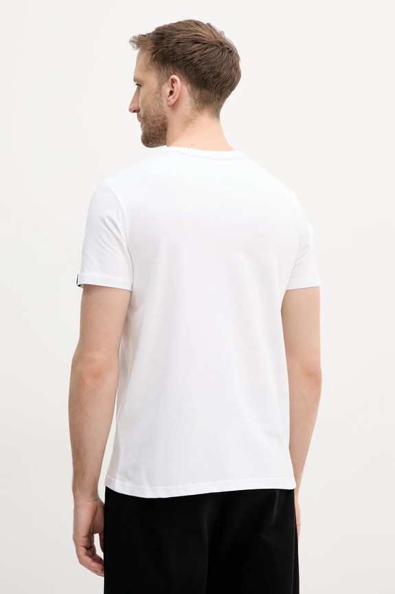 Alpha Industries t-shirt bawełniany R Print T 136509 biały SS25