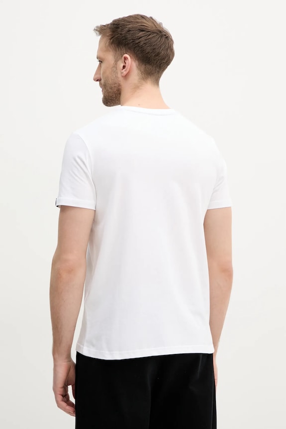 Alpha Industries t-shirt bawełniany R Print T 136509 biały SS25