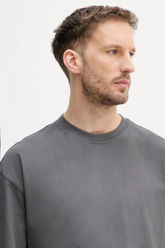 Bavlnené tričko Alpha Industries Studio Edition T sivá 156550