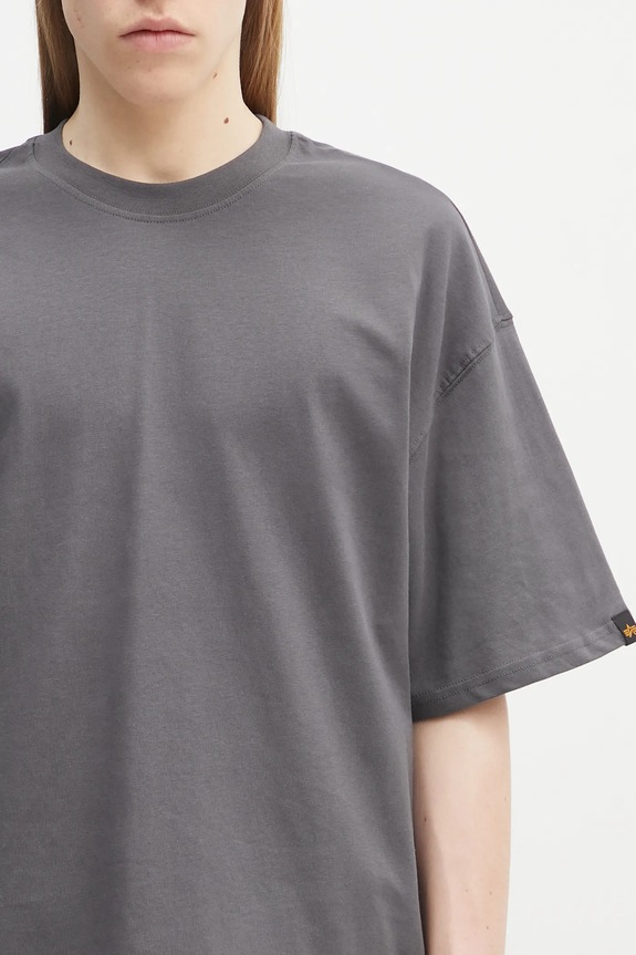 Alpha Industries cotton t-shirt Studio Edition T gray 156550