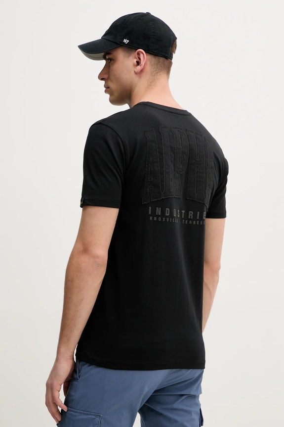 Oblečení Bavlněné tričko Alpha Industries Coach T BE 156538 černá