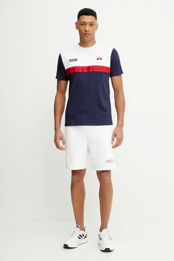 Ellesse t-shirt bawełniany Macchio SHZ22108 biały SS25
