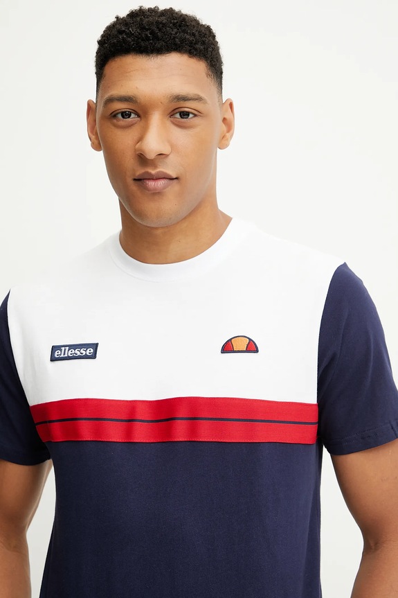 Ellesse t-shirt bawełniany Macchio biały SHZ22108