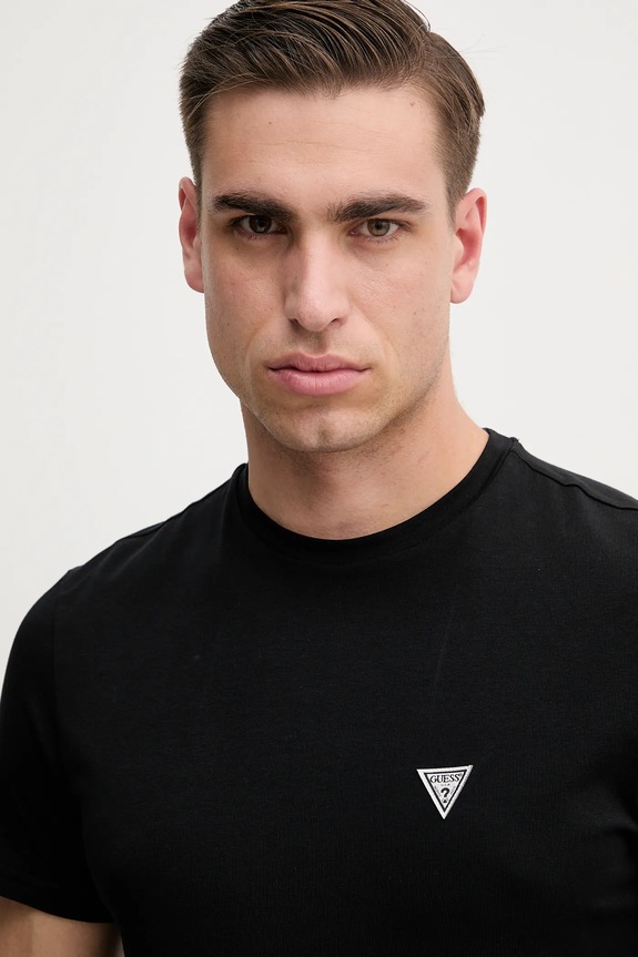 Îmbrăcăminte Guess tricou JOE U5GM11.K6YW1 negru