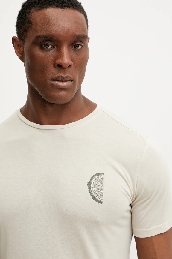 Viking t-shirt sportowy Rune beżowy 500.27.2553