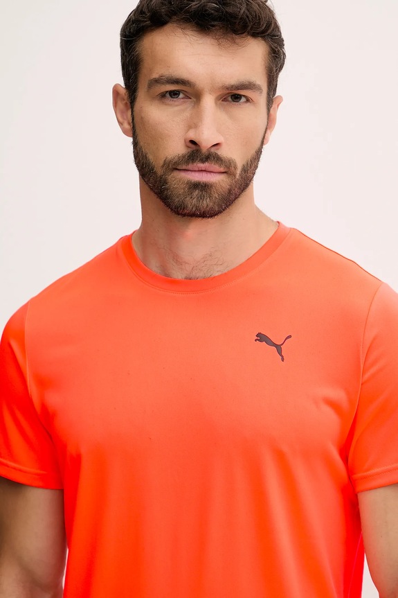 Tréningové tričko Puma Essentials Solid cat Tee oranžová 525908