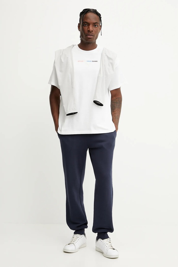 Βαμβακερό μπλουζάκι Puma Spicy Dylan 630671 λευκό SS25