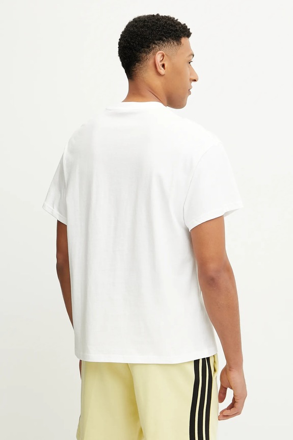 Bombažna kratka majica Puma Dylan Exhibit 630673 bela SS25