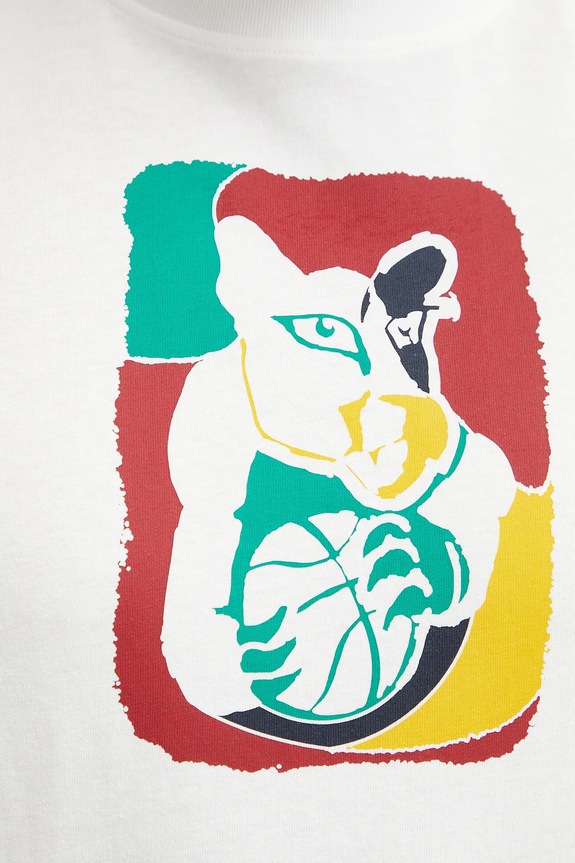 Bombažna kratka majica Puma Dylan Exhibit bela 630673