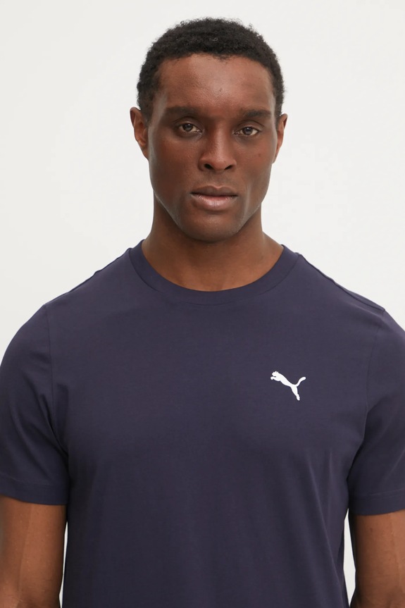 Tričko Puma Essential Logo tmavomodrá 682538