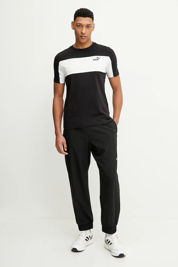 Βαμβακερό μπλουζάκι Puma 684685 μαύρο SS25