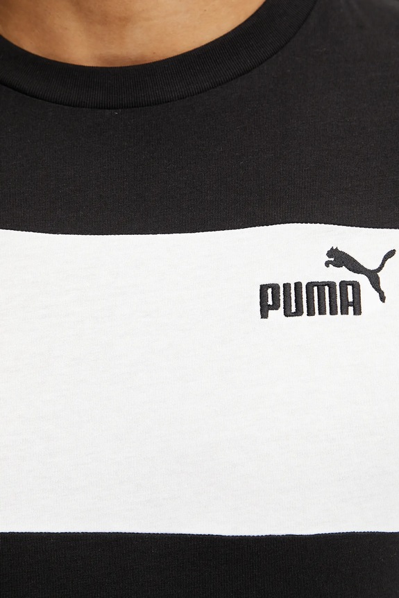 Βαμβακερό μπλουζάκι Puma 684685 μαύρο