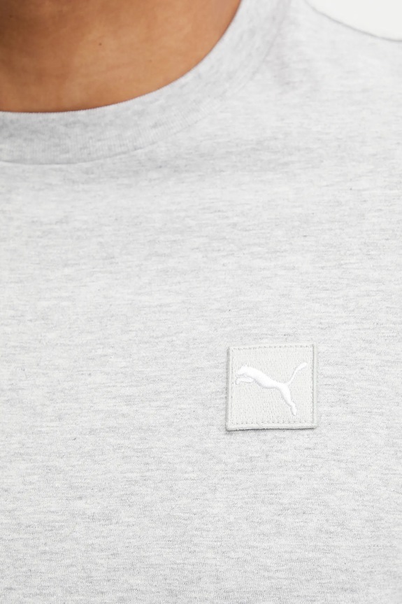 Puma pamut póló ESS ELEVATED 684726 szürke