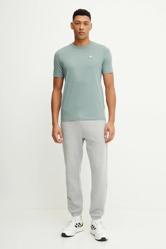 Puma pamut póló ESS ELEVATED 684726 zöld AW25