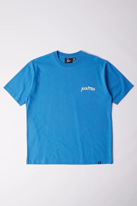 by Parra cotton t-shirt The blob cotton blue 53215.