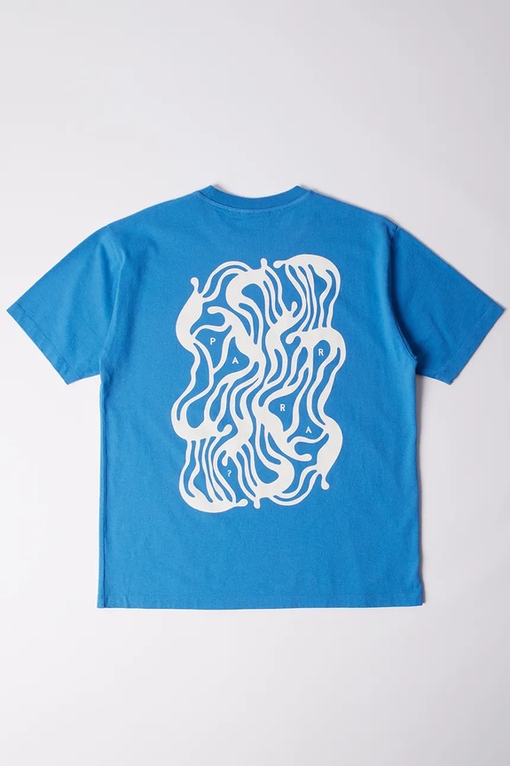 by Parra cotton t-shirt The blob 53215. blue SS25