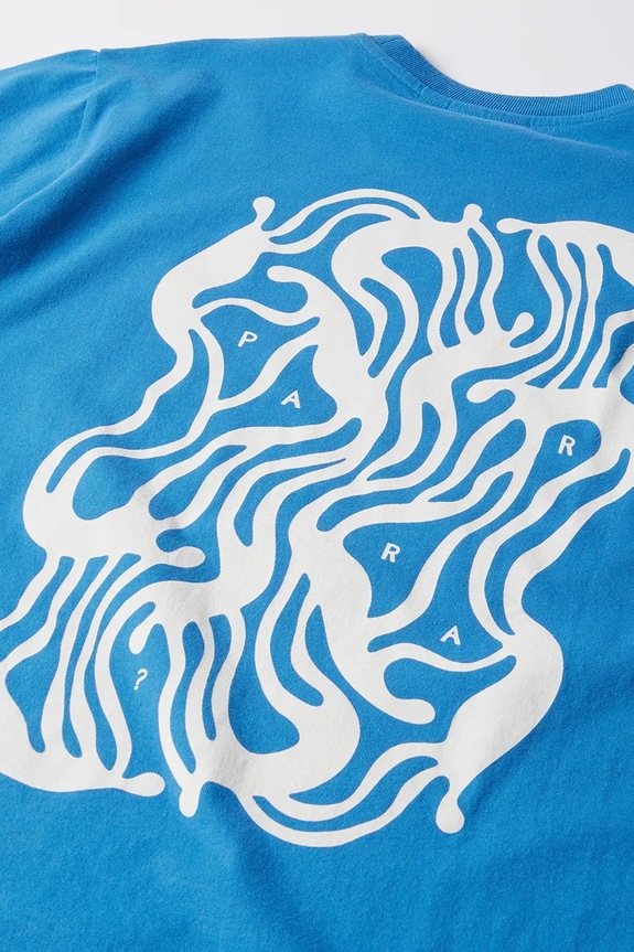 by Parra cotton t-shirt The blob 53215. blue